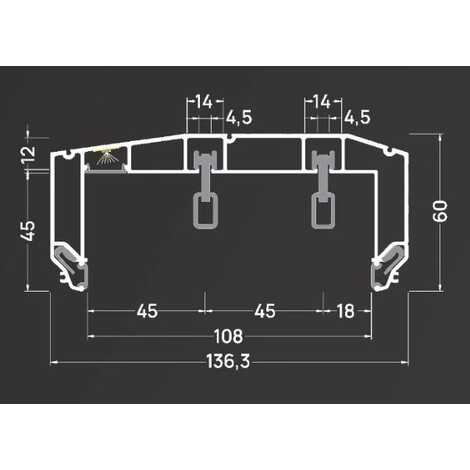 BORZZ KARNIZ P45 (ПФ-3887) 2 ряда